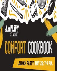 poster for Amplify’s Comfort Cookbook